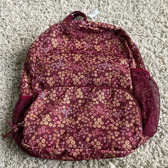 NWT Maurices Floral Backpack Multiple Pockets Zipper - Picture 3 of 7
